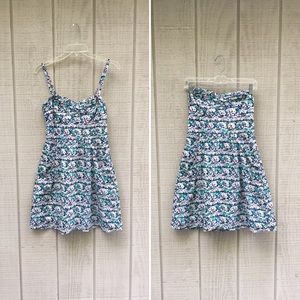 {AEO} floral strapless / spaghetti strap sundress